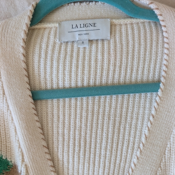 La Ligne Intarsia Flower Cardigan - Picture 6 of 12